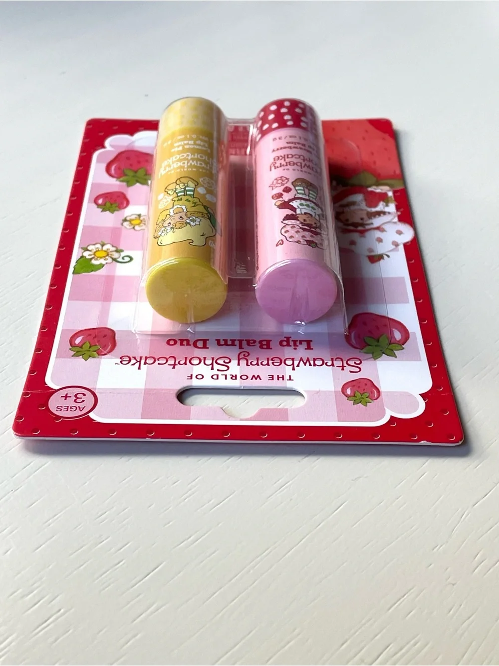 NIP Strawberry Shortcake sugar lip scrub & lip balm duo